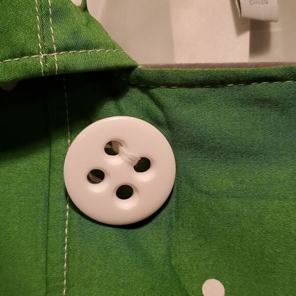 Dressbarn green and white polka dot jacket - Picture 3 of 6